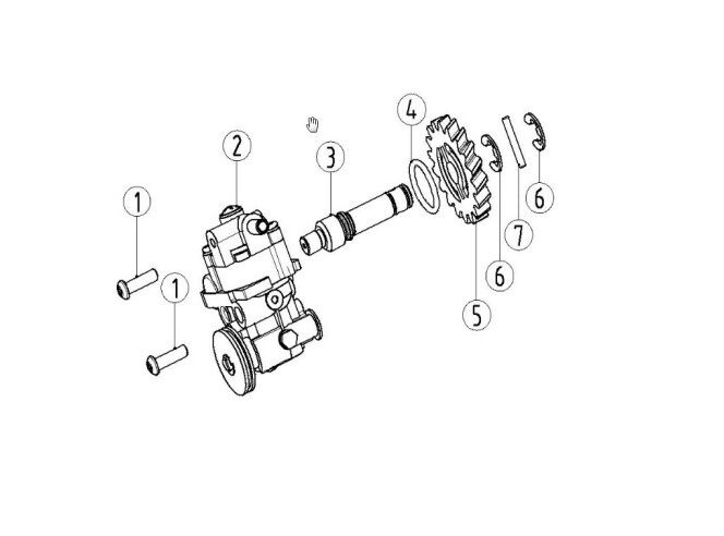 YUKİ DIRTY PAWS 250 2T YAĞ POMPASI DİŞLİSİ