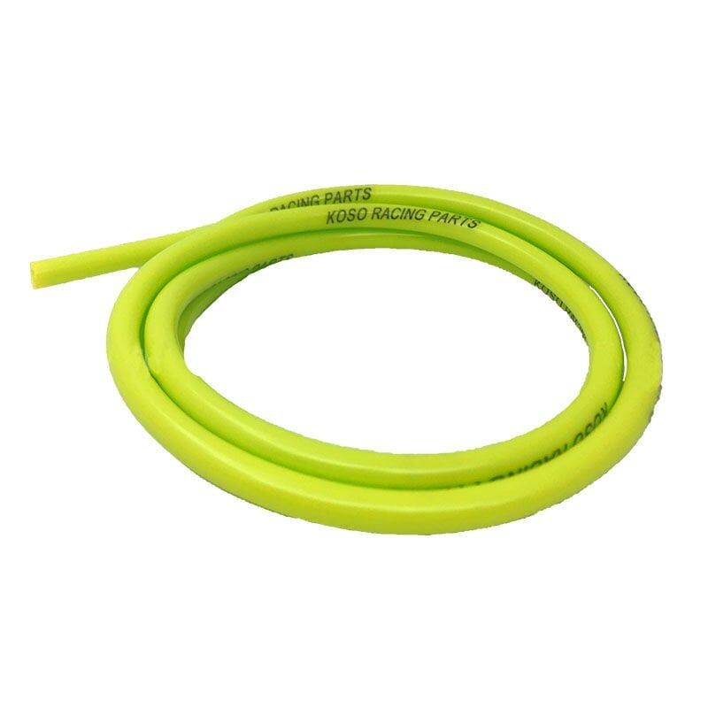 UNİVERSAL MOTOSİKLET YAKIT HORTUMU FLORASAN SARI YÜKSEK SICAKLIK VE YÜKSEK BASINCA DAYANIKLI 5 X 8 MM 155 CM