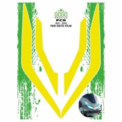 HONDA PCX 2021 - 2024 UYUMLU FAR ÜSTÜ FİLM FLO SARI