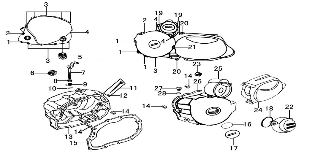 YUKİ YK250GY-7 STATÖR KAPAK CONTASI
