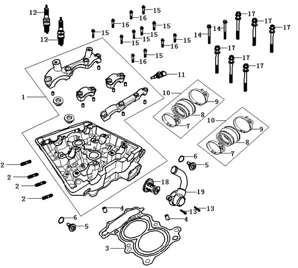 VOGE 500 AC-500R TERMOSTAT KAPAK