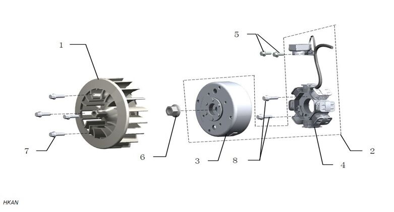 YUKİ STORM 125 STATÖR