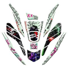 HONDA PCX 2021 - 2024 UYUMLU GECE YANAN DOĞAL RENK FOSFORLU TANK PAD SET 019