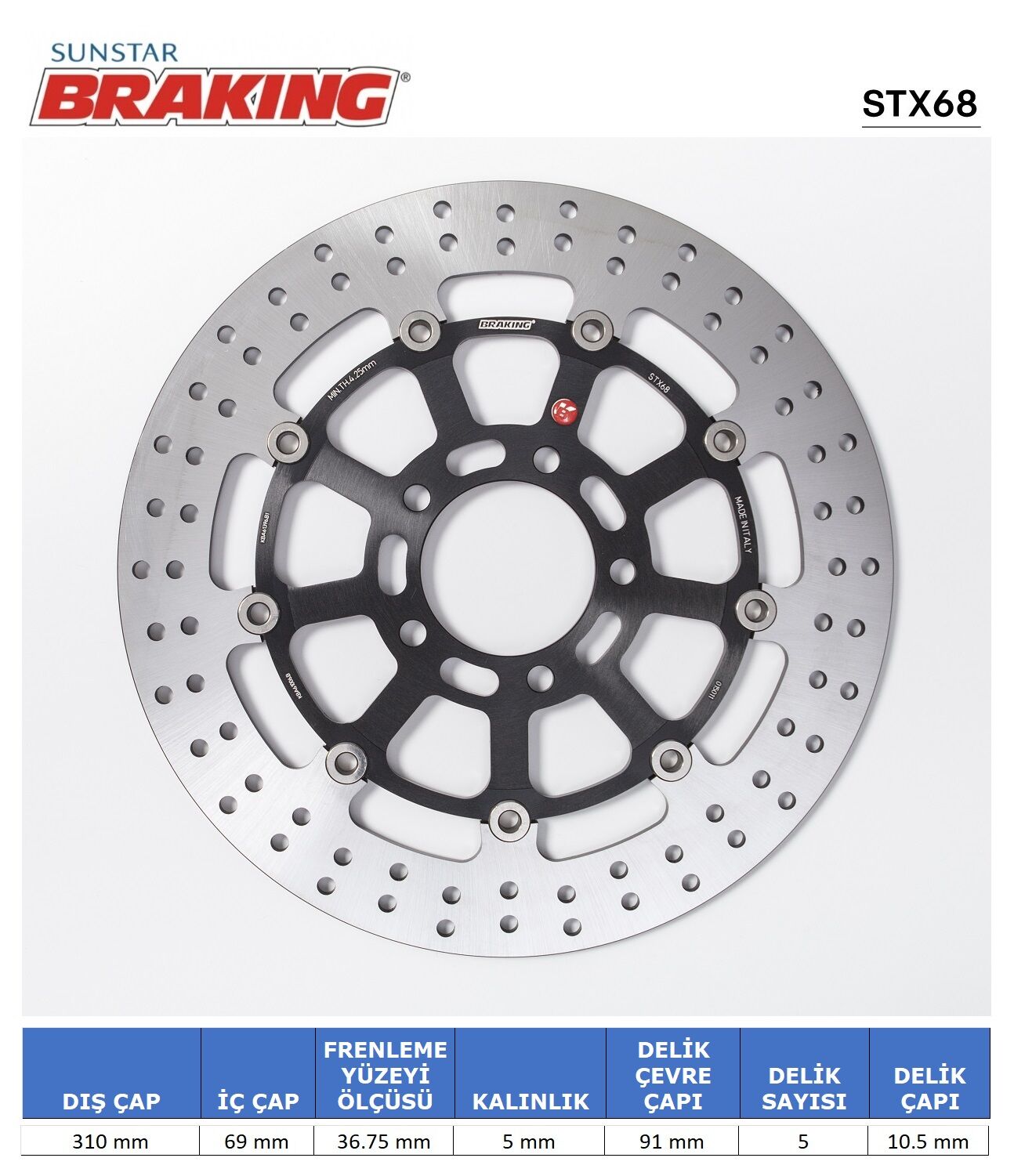 Suzuki V-STORM 1000 DL-XT SUZUKI DL 650-1000 / KAWASAKI KLV 1000 YUVARLAK ÖN FREN DİSKİ