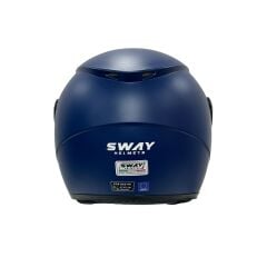 SWAY SW 733 Mat Mavi Yarım Kask