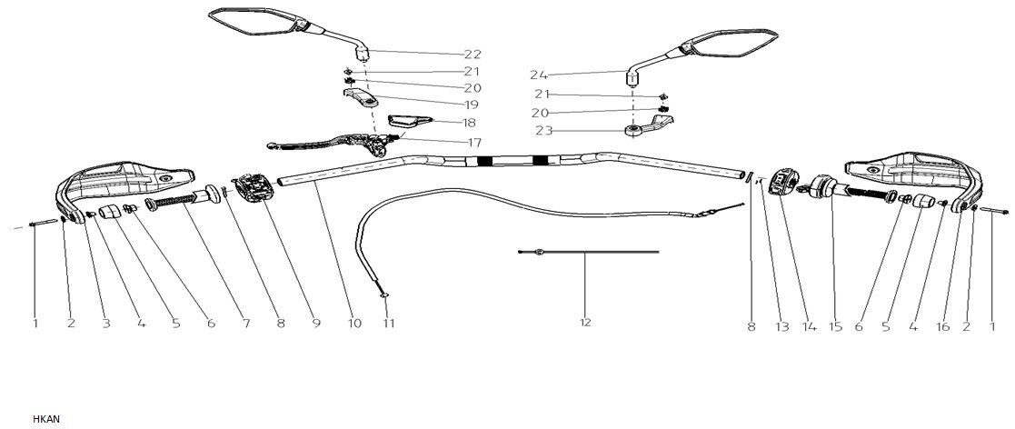 VOGE D900DSX DEBRİYAJ TELİ