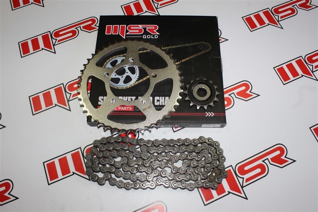 SUZUKİ GW 250 14T-45T-520HO 116 ZİNCİR DİŞLİ SETİSETİ ORİNGLİ MSR GOLD