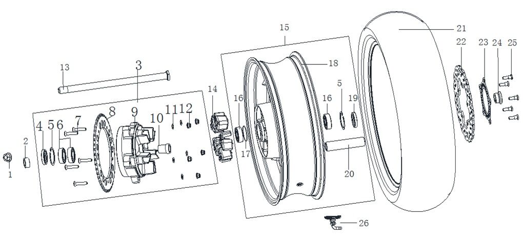 VOGE 500 AC ARKA JANT