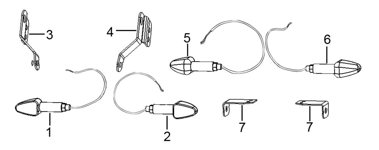 YUKİ YK250GY-7 ÖN SİNYAL BAĞLANTI SOL APARATI