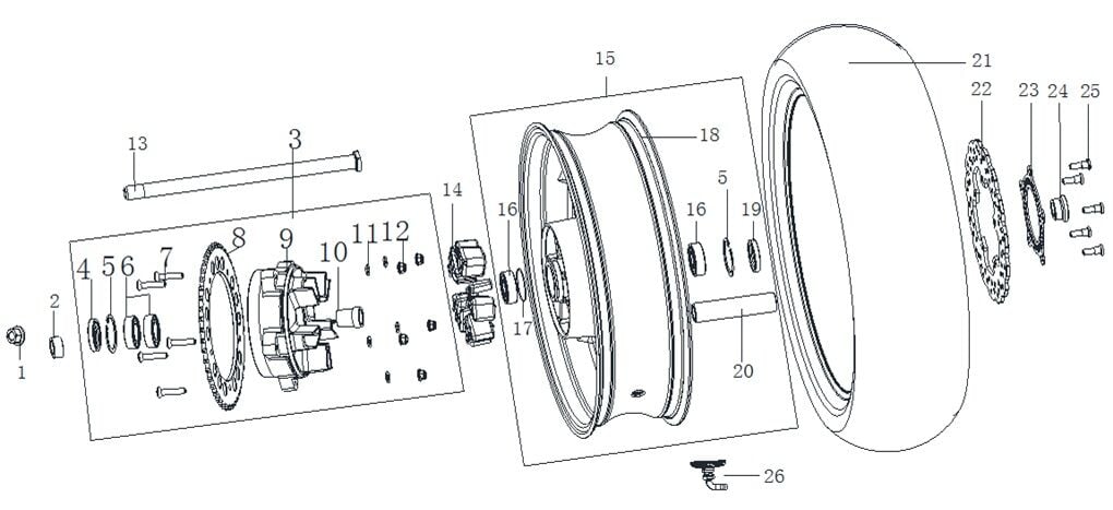 VOGE 500AC-500DS ARKA FREN DİSKİ