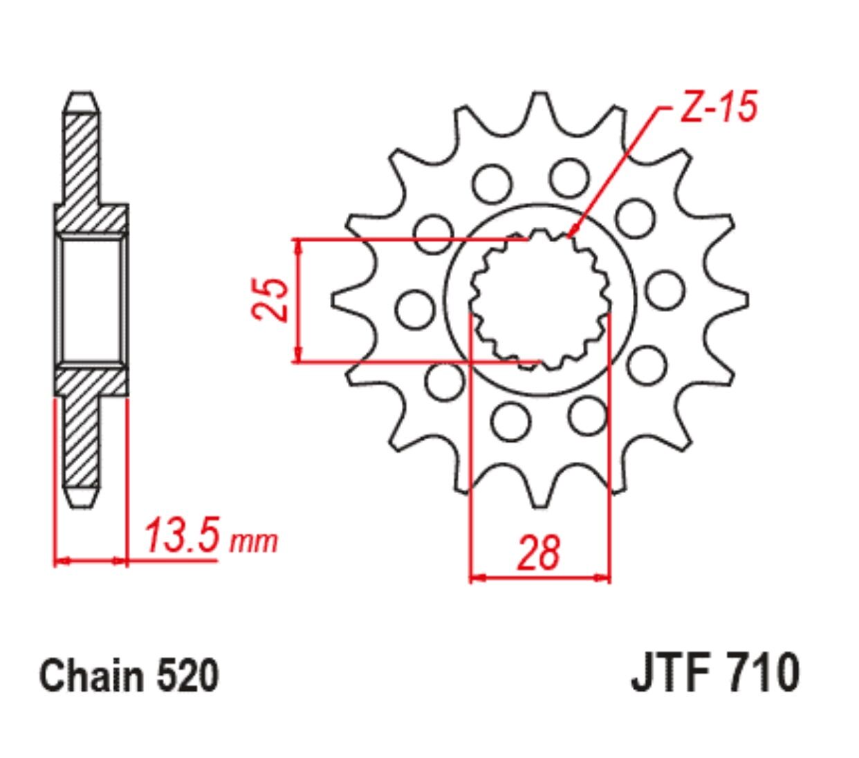 Aprilia TUAREG 660 ÖN DİŞLİ (KAUÇUKLU veya KAUÇUKSUZ)