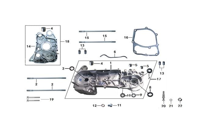 MOTOR BLOK CONTASI ( RİSOTTO 125 )