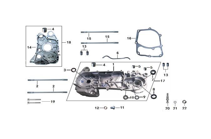 MOTOR BLOĞU SAĞ ( RİSOTTO 125 )