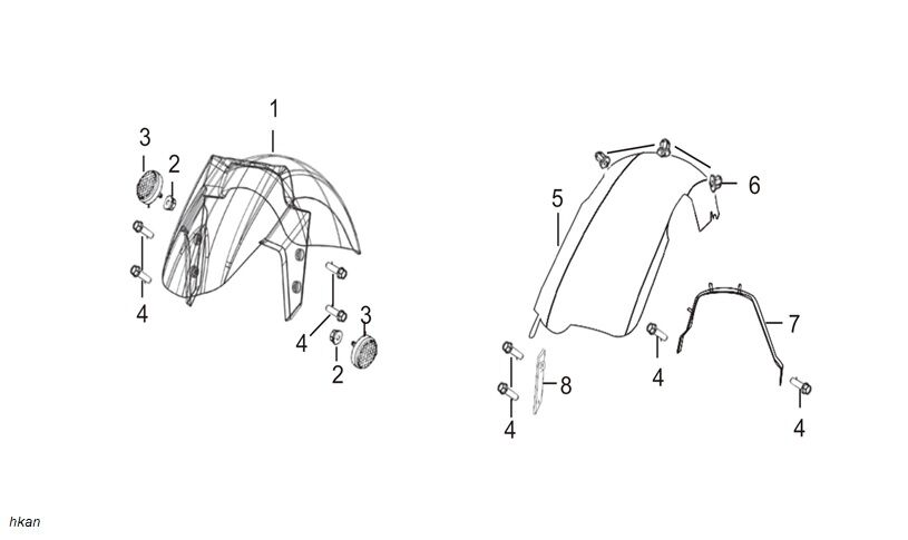 YUKİ STORM 125 ÖN ÇAMURLUK SİYAH