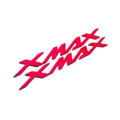 YAMAHA XMAX 2012 - 2025 UYUMLU SELE ALTI METAL YAZI SETİ KIRMIZI