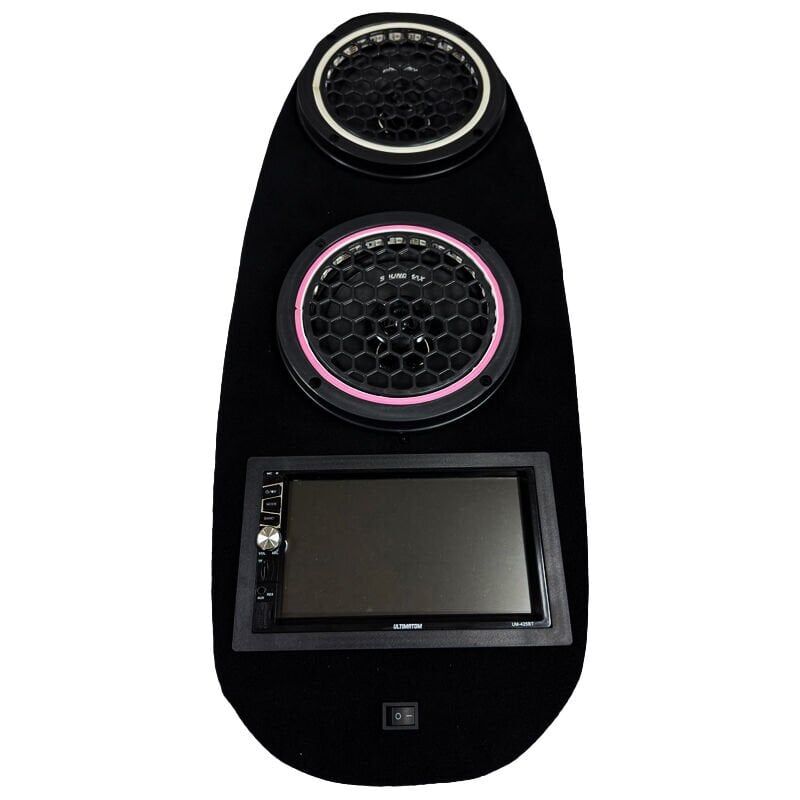 PCX Koltuk Altı Ses Sistemi 2 X 200W Ekranlı Hoparlör Siyah (Sese Duyarlı Led Işıklı)