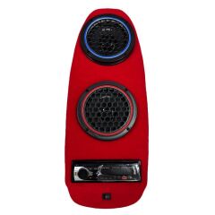 PCX Koltuk Altı Ses Sistemi 2 X 200W Hoparlör Kırmızı (Sese Duyarlı Led Işıklı)