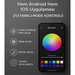 HONDA PCX 2021 - 2024 UYUMLU RGB LED TELEFON KONROLLÜ ÖN FAR TAKIMI BLUETOOTH