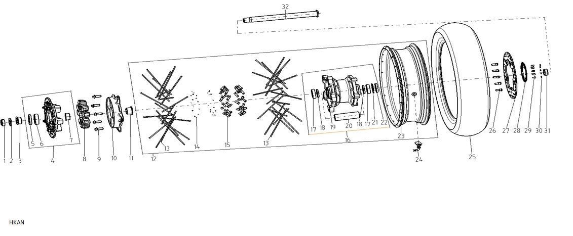 VOGE D900DSX JANT SENSÖRÜ ARKA