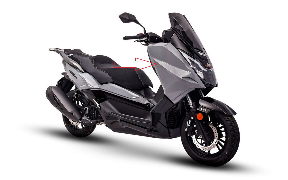 REGAL RAPTOR Max 125 Ön Far Yan Grenaj Nardo Gri Sağ