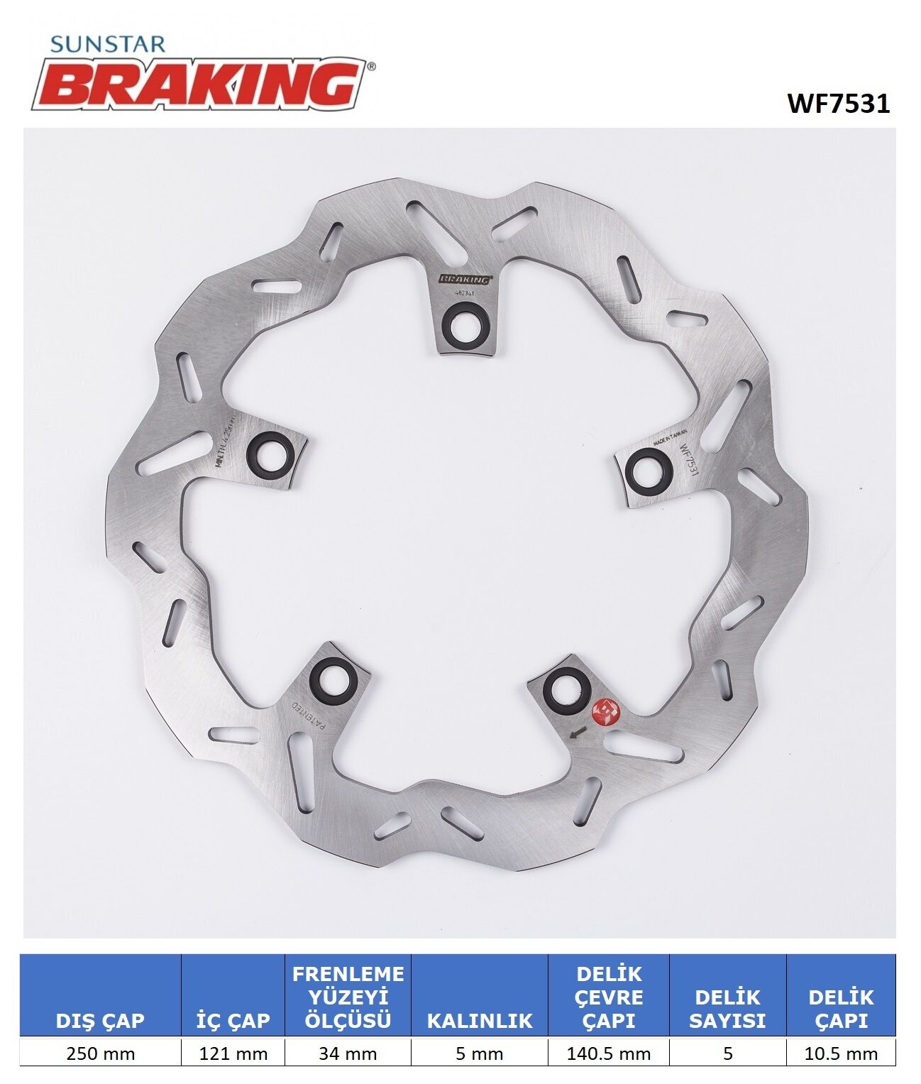 Suzuki TLR 1000 SUZUKI GSX-S / F ABS / KATANA DALGALI ARKA FREN DİSKİ
