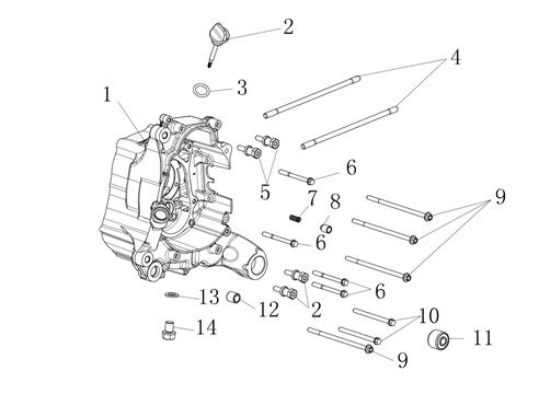 YUKİ GELATO 150 MOTOR BLOGU SAĞ