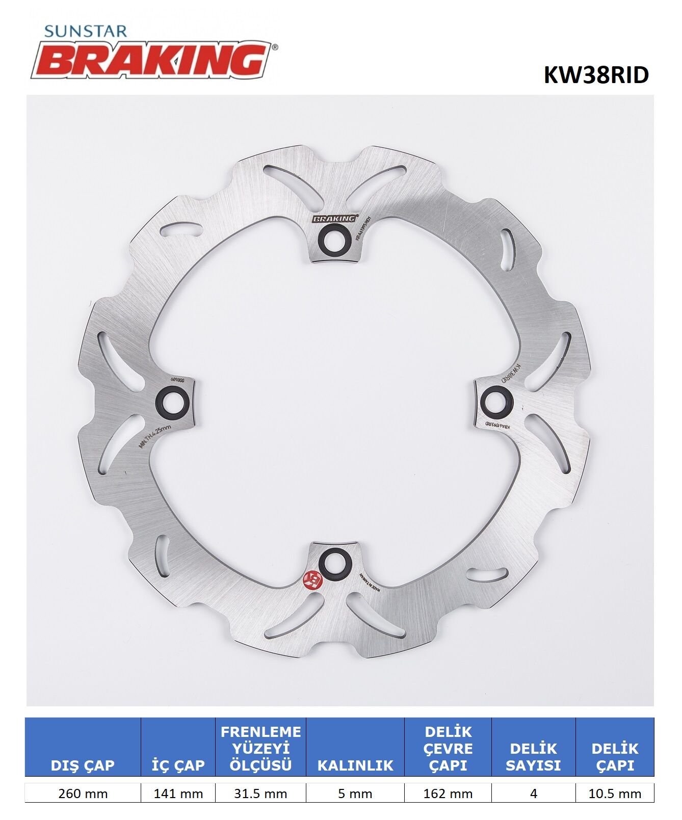 Suzuki TLS 1000 DALGALI ARKA FREN DİSKİ