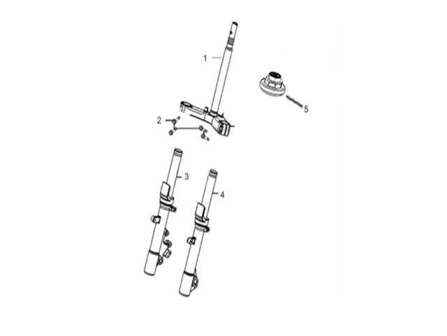 YUKİ STORM 125 ÖN AMORTİSÖR SOL