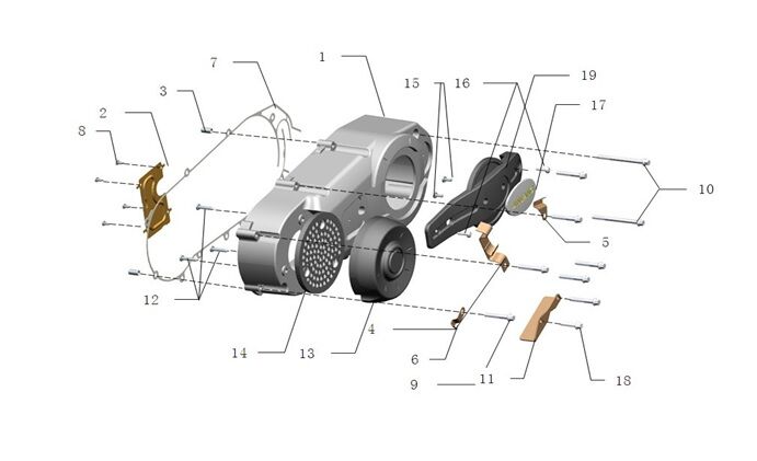YUKİ STORM 125 DEBRİYAJ KAPAĞI