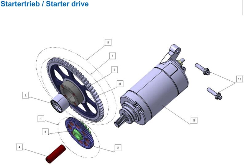 VOGE SR4 MAXİ 350 MARŞ DİŞLİSİ