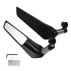 UNİVERSAL SİYAH H2 YARASA KATLANIR AYNA TEK DELİKLİ MODEL