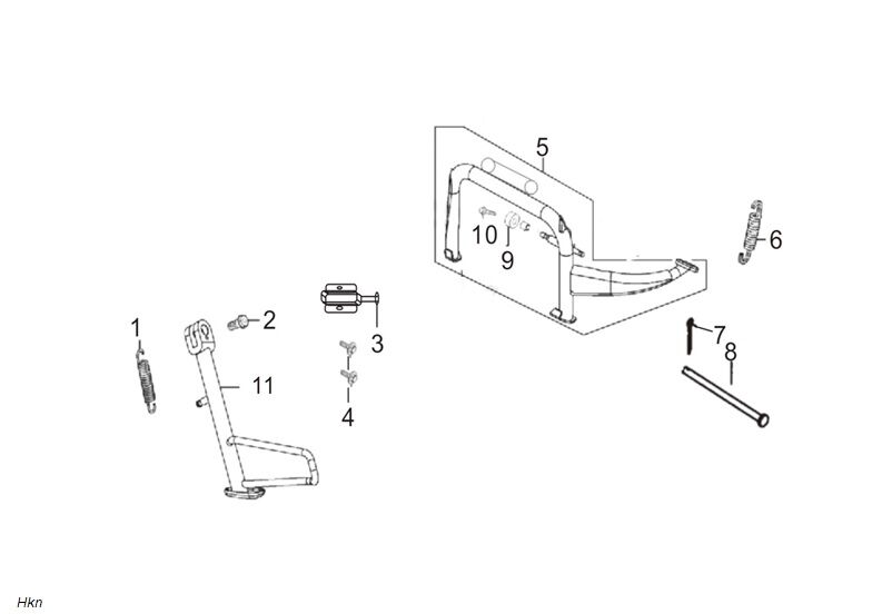 YUKİ STORM 125 ORTA SEHPA