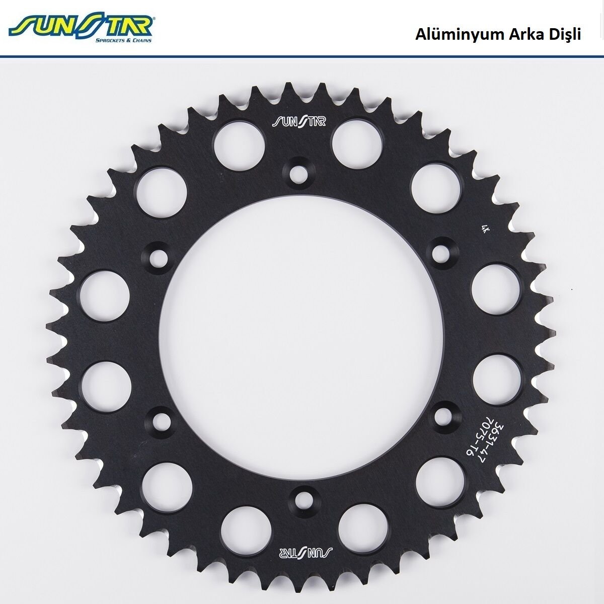 Husqvarna TE 350 ARKA DİŞLİ SİYAH ALÜMİNYUM