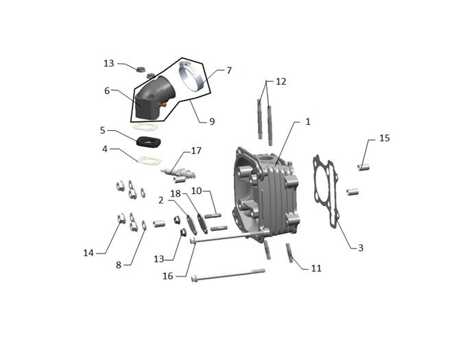 YUKİ STORM 125 KARBÜRATÖR MANİFOLTU