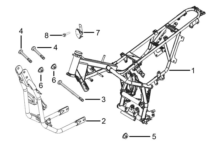 YUKİ YK250GY-7 MOTOR BAĞLANTI DEMİRİ