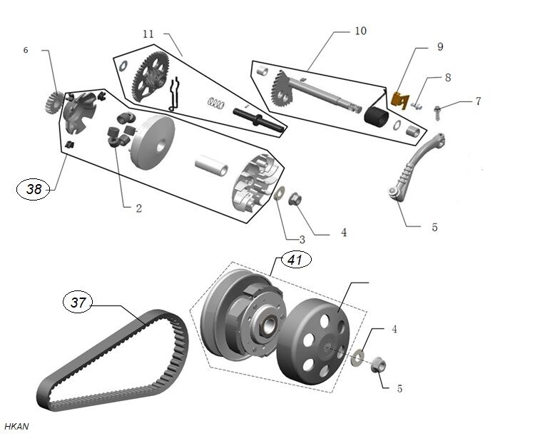 YUKİ STORM 125 ÖN VARYATÖR BONCUGU SET