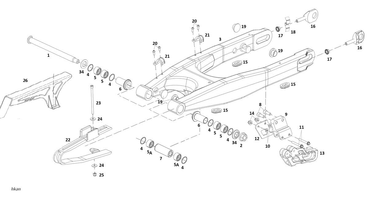 YUKİ GASGAS ARKA ZİNCİR LASTİĞİ