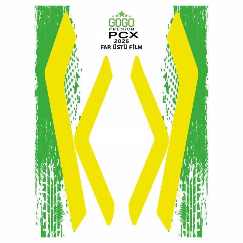 HONDA PCX 2025 UYUMLU FAR ÜSTÜ FİLM SARI