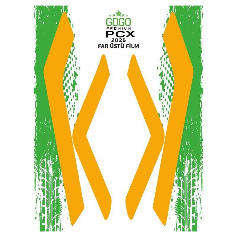 HONDA PCX 2025 UYUMLU FAR ÜSTÜ FİLM TURUNCU