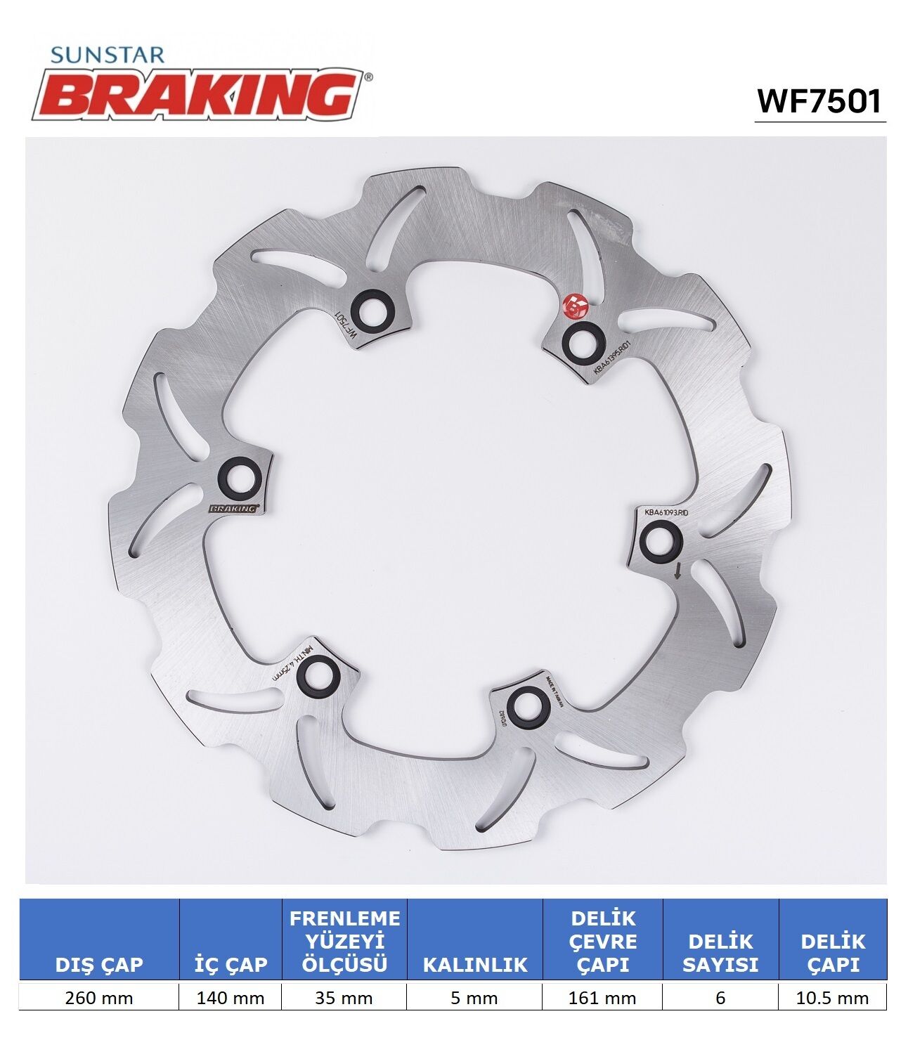 Suzuki GSX-R 1300 HAYABUSA SUZUKİ DALGALI ARKA FREN DİSKİ