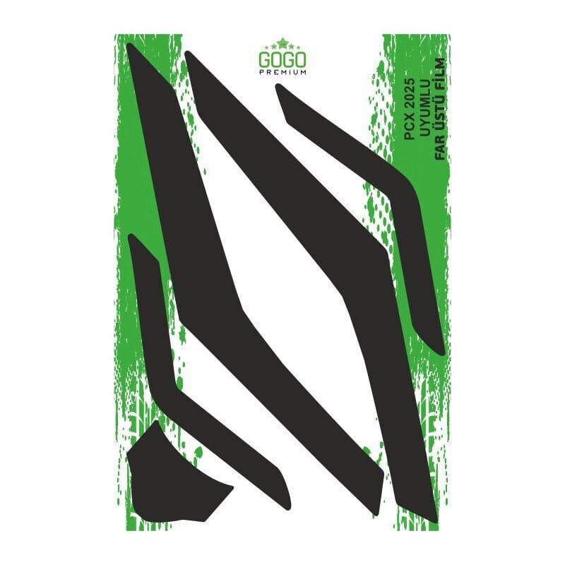 HONDA PCX 2025 UYUMLU GENİŞ FAR ÜSTÜ FİLM SİYAH