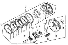YUKİ YK250GY-7 DEBRİYAJ KOMPLE