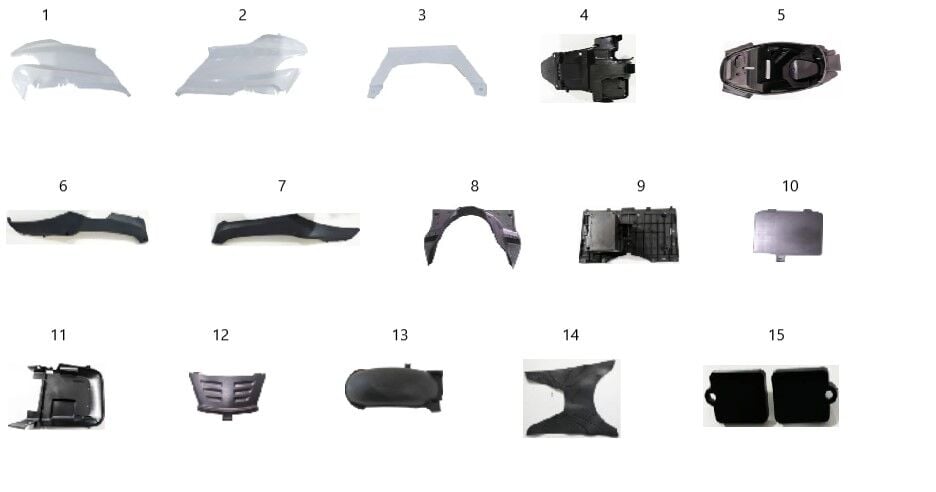 YUKİ ACTİVE 125 SELE ALTI SAĞ BEYAZ