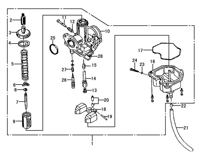 YUKİ YK250GY-7 KARBÜRATÖR