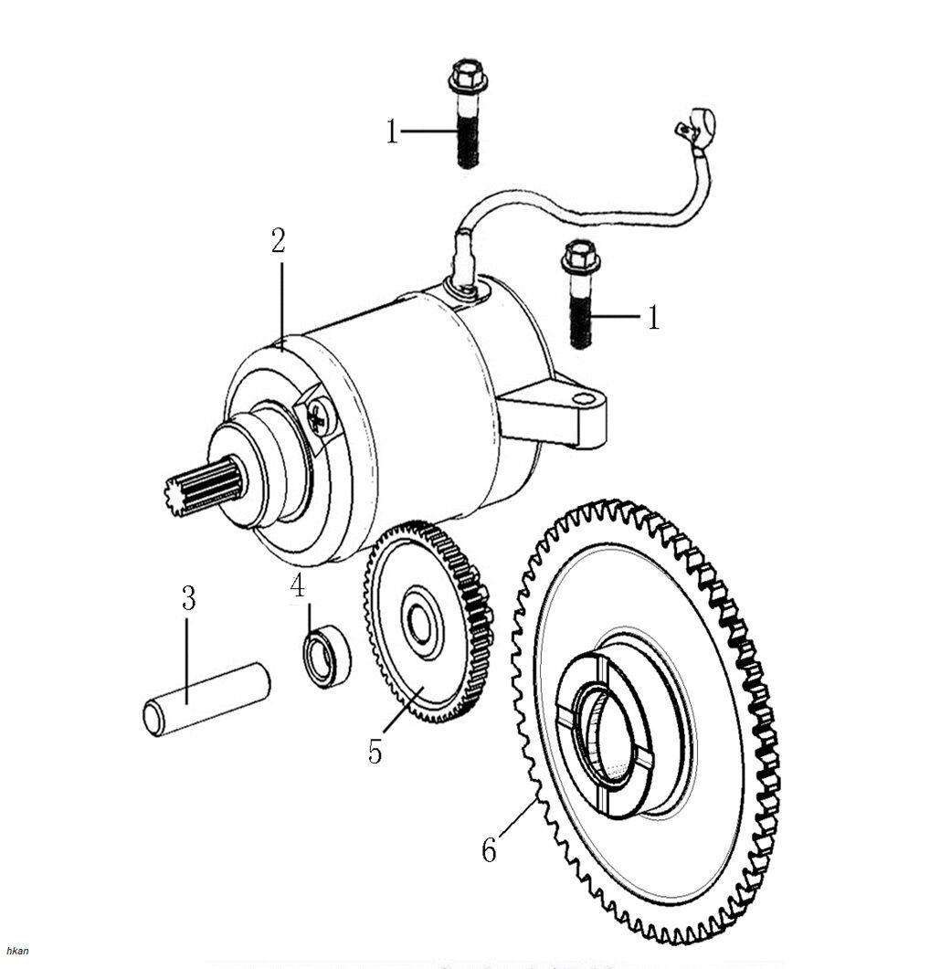 YUKİ GP-1 TARO 250R MARŞ MOTORU