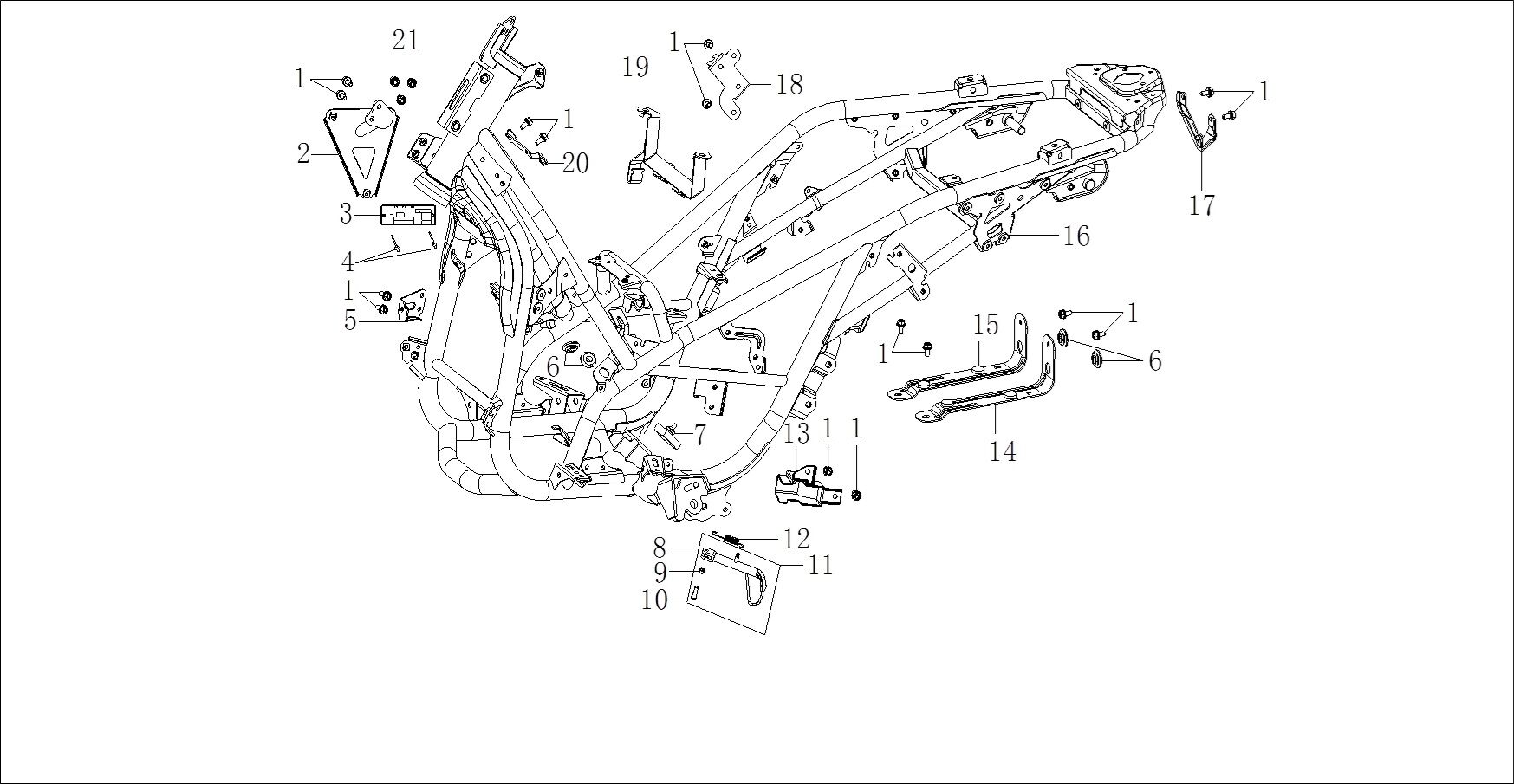 VOGE SR1 125 KATALİZÖR BRAKETİ