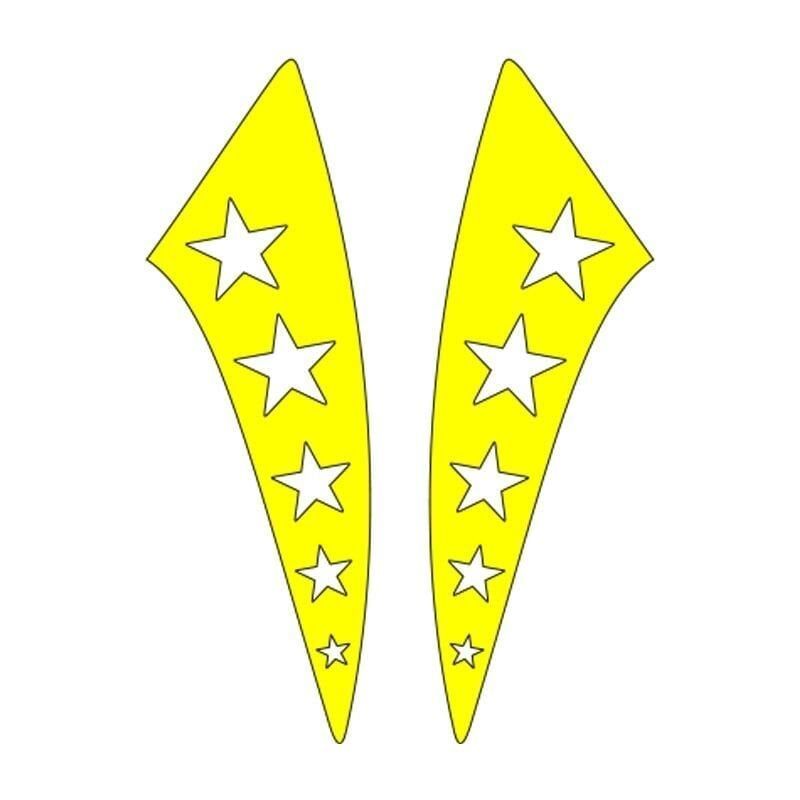 CG F.SARI YILDIZLI ÇAMURLUK YAN STİCKER