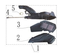 REGAL RAPTOR Max 125 Hava Filtre Odası Komple