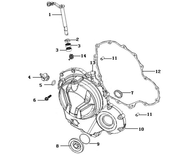 VOGE 500R-500AC DEBRİYAJ KAPAĞI