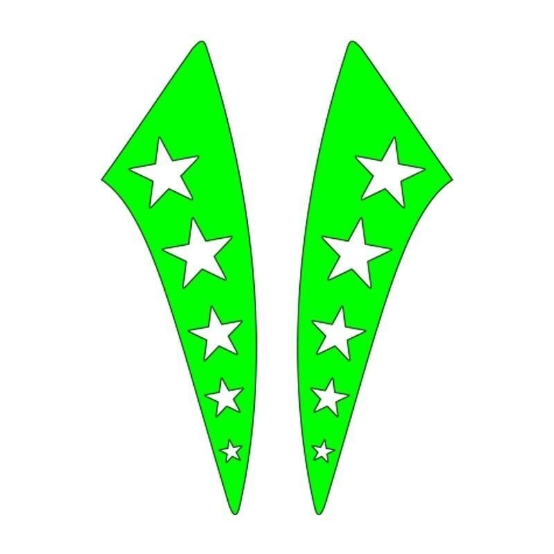 CG F.YEŞİL YILDIZLI ÇAMURLUK YAN STİCKER